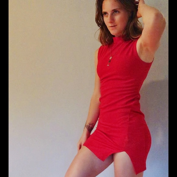 BOLD RED Mini Dress - Picture 3 of 3